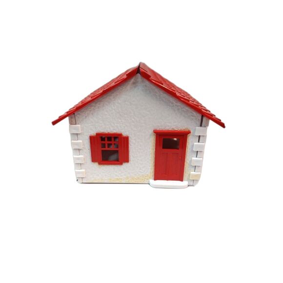 Bachmann Cape Cod House Red/White Snap Together 1950's (Plasticville) O & S Ga. - Picture 2 of 5
